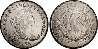 bust dollars dollar draped trade 1804 1795